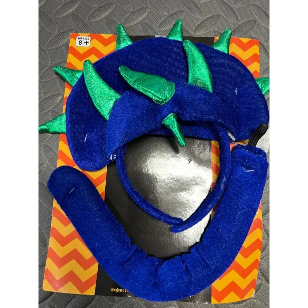 Dinosaur Halloween costume set tail headband plush Dress up cosplay‎ Monster